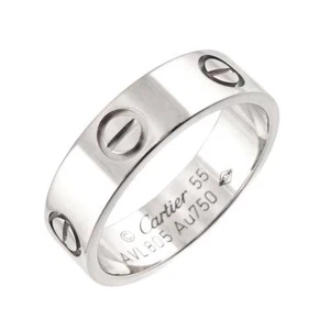 Cartier Love Ring 18K White Gold 750 size55 6.75-7.25(US) 90273560 - Picture 1 of 8