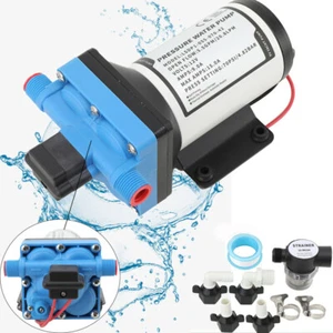12V High Pressure Water Pump 70PSI Self Priming Diaphragm Pump Automatic Switch - Picture 1 of 12