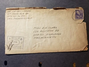 APO 951 BELLOWS FIELD, OAHU, HAWAII Censored WWII Army Cover 41st PHOTO RCN Sqdn - Picture 1 of 2