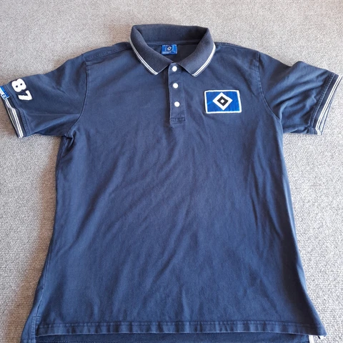 Hamburger SV Soccer Polo Shirt Adult size Large Bundesliga HSV Raute 1887 Cover