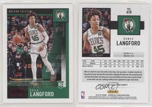 2019-20 Panini Chronicles Score Red /149 Romeo Langford #610 Rookie RC