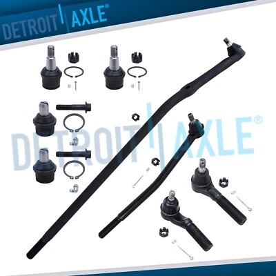 Kit de varillas de amarre de rótulas inferiores superiores delanteras para E-250 E-350 Super Duty Econoline Foto 1 de 4