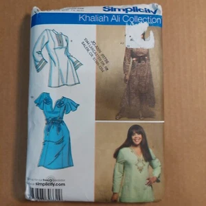 Sewing Pattern Simplicity 3869 Khaliah Ali Collection Dress Tunic Size FF 18-24W - Picture 1 of 8