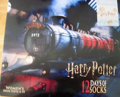 Harry Potter Women's 12 Days Of Socks 2018  Shoe Size 4-10 Advent NEW - Image 1 of 4