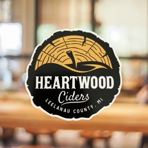 New - 3 inch Heartwood Ciders Logo Sticker - Leelanau County, Traverse City, MI - Picture 1 of 4