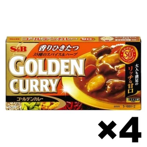 S&B Golden Curry Roux Mild Taste Japanese Style Curry 4Pack Set 12dishes@pack - Picture 1 of 2