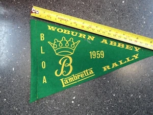 Volante de bandera Lambretta Felt Flagstaff - Woburn Abbey 1959 - Imagen 1 de 2