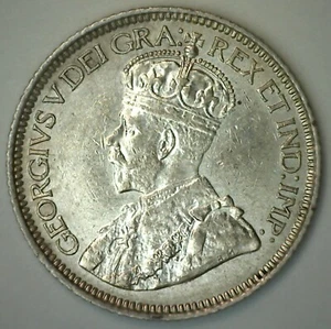 1912 Canada Silver Ten Cent Coin 10c Canadian Uncirculated Edward VII - Picture 1 of 2
