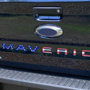US Flag 3D Tailgate Insert Letters Rear For Maverick 2022-2025 Emblem Decal - Foto 1 di 8