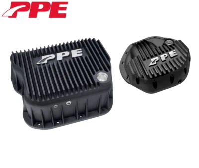 PPE Black Deep Trans Pan & Front Diff Cover For 03-09 Dodge Ram 2500/3500 5.9L - Image 1 of 4