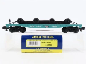 S Scale American Flyer 6-48529 NYC New York Central Flatcar #48529 w/Wheel Load - Picture 1 of 10