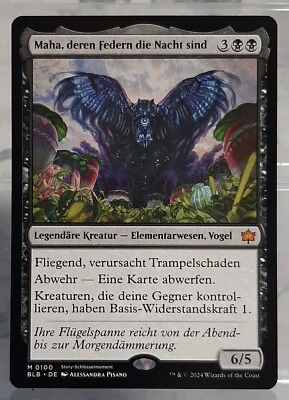 Magic - Maha, deren Federn die Nacht sind - Mythic/Kreatur - Bloomburrow - DE/NM - Bild 1 von 3