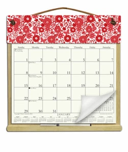 RED DELFT CALENDAR HOLDER - REFILLABLE EVERY YEAR! - Picture 1 of 1