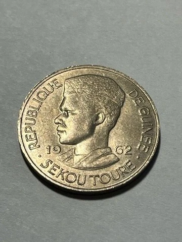 1962 Guinea 10 Francs XF #3326 Cover