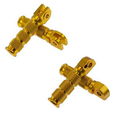 Piloto passageiro dourado para Yamaha YZF R1 R6 dianteiro traseiro esporte pé conjunto suporte - Imagem 1 de 3