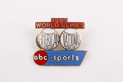 1989 World Series ABC Sports Camera Crew Pin Limited Edition 100 Giants A's - Image 1 of 4