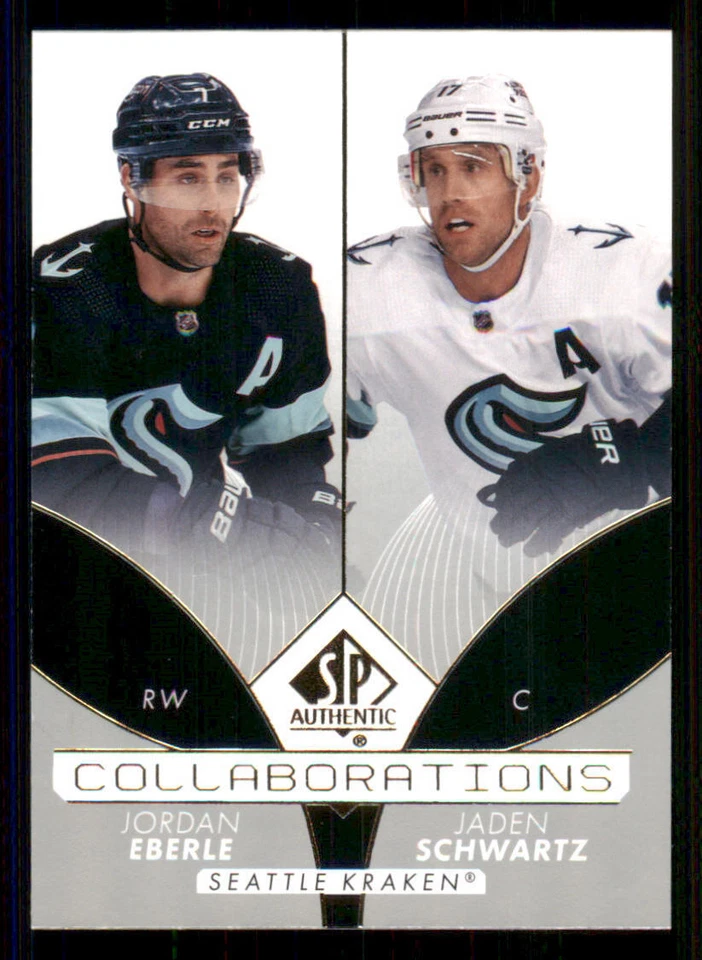 2022-23 SP Authentic Collaborations #C25 Jordan Eberle/Jaden Schwartz - Image 1 of 2