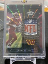 Jahan Dotson NFL SHIELD 1 of 1 2022 Panini Certified FOTL  BLACK MIRROR 1/1