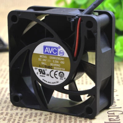 AVC 6025 24v 0.25a 6CM DS06025B24H 2-wire Inverter Cooling Fan - Image 1 of 4