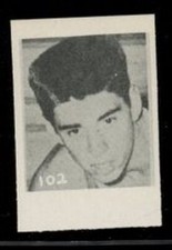1955 All American Sports Club Basketball #102 Bill Sanchez Hand Cut LOOK!