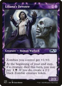 Magic the Gathering (mtg): M21: Lilianas Devotee - Showcase - Picture 1 of 1