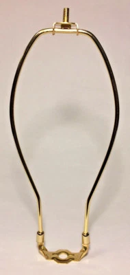 New 11" Brass Lamp HARP Shade Holder w/Base for Lamp Repair, Regular weight