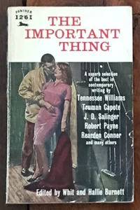 WILLIAMS, CAPOTE, SALINGER ET AL "THE IMPORTANT THING" 1962 PANTHER PB #1339 VG- - Foto 1 di 1