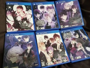DIABOLIK LOVERS LIMITED V EDITION BLOOD VANDEAD LUNATIC LOST EDEN 6 set PS VITA - Picture 1 of 2