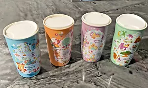 Disney Parks WDW 2020 Starbucks Ceramic Tumblers Mugs 4 Parks Set MK Epcot AK HS - Picture 1 of 11