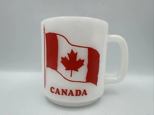 Milk Glass Coffee Mug Tea Cup Canada Read The Cup - Picture 1 of 3