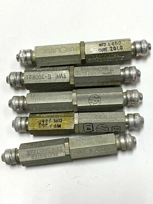 Lote De 5 Válvulas Purolator Restringidas Ambas Direcciones 36824 Revisión Aeronave Foto 1 de 2