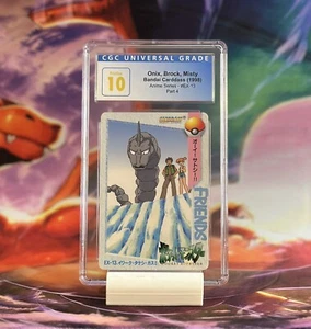Tarjeta Pokémon Onix Misty #EX-13 Carddass Colección Anime Bandai CGC 10 Impecable - Imagen 1 de 2
