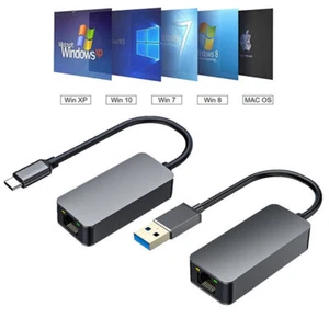 USB 3.0 HUB Gigabit Ethernet LAN RJ45 2500Mbps Network Adapter for Mac PC - Bild 1 von 12