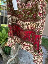 Boho Gypsy Hippy Wrap Around Skirt Printed Cotton Summer Beach Resort Skirts 