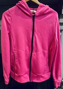 NORTH FACE WOMEN'S PINK HOODED SWEAT JACKET MEDIUM - Picture 1 of 4