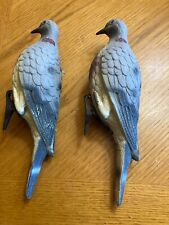 PAIR Lucky Duck Dove Decoys Clip On 11" plastic Bird Hunting Outdoor Fowl
