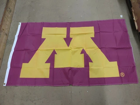 Officially Licensed Minnesota Golden Gophers Team Logo 3' x 5' House Flag Garnet Cover