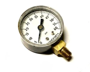 Ashcroft 0-60 PSI Pressure Gauge 1/8" NPT Bottom Mount - Picture 1 of 1