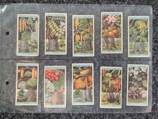 WILLS-FULL SET- Flowering Trees & Shrubs 1924 (50 CARDS) 