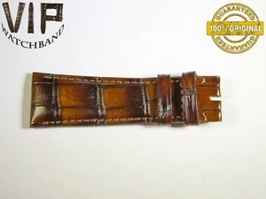 OEM Authentic IWC SANTONI ONE SHORT PART strap 22 mm croco BROWN color - Picture 1 of 2