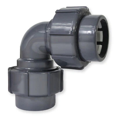 IBG FlexFit Winkel 90° Ø 50mm Klemm x Ø 50 Klemm Fitting Schwimmbecken Pool