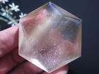 A*64g Natural Rutilated Quartz Crystal Star of David Carving ART 042407