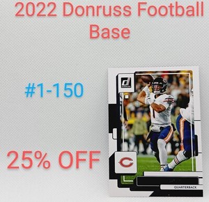 2022 Donruss Football Base Card #1-150 COMPLETE YOUR SET - PICK YOUR CARD   