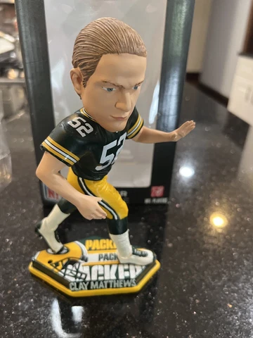 Green Bay Packers Clay Matthews Action NFL bobblehead 2011 Foco Cover
