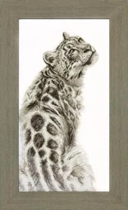 DIY Counted Cross Stitch Kit "Panther" 10.2x19.7 in / 26.0x50.0 cm - Picture 1 of 1