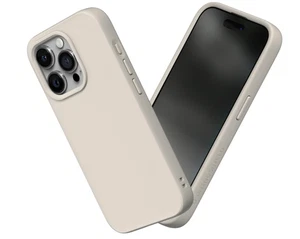 RhinoShield – iPhone 15 Pro Case, SolidSuit Hülle, stoßfest, Slim, Sandbeige - Bild 1 von 5