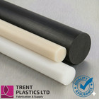 Acetal & Nylon 66 Rod - Black & Natural | Cut to Size | POM C PA66 Round Bar