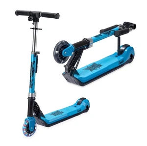 Xootz Kinder Elements Elektroroller Faltbar, LED Leuchträder Blau - Bild 1 von 4