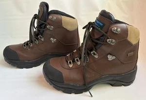 Stivali da trekking LL Bean donna 8 Gore-Tex in pelle marrone suola Vibram 05330 usati in ottime condizioni - Foto 1 di 17