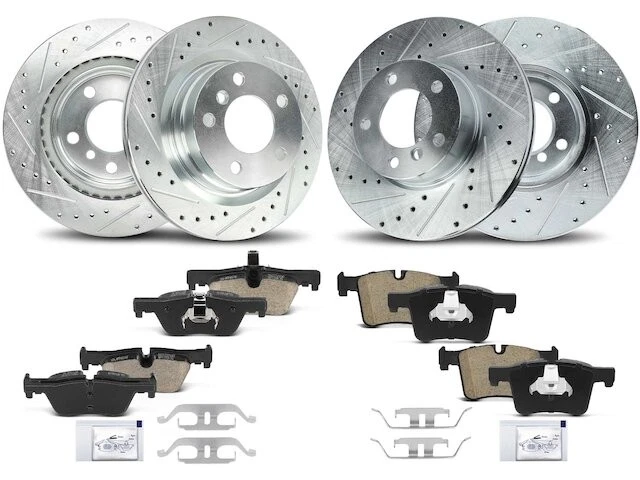 Kit de pastillas de freno y rotor para BMW 328i 2014-2015 base 2,0 L 4 cilindros VQ296YW Foto 1 de 1